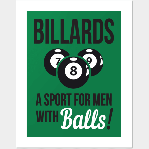 Billiards - a sport with balls Wall Art by nektarinchen